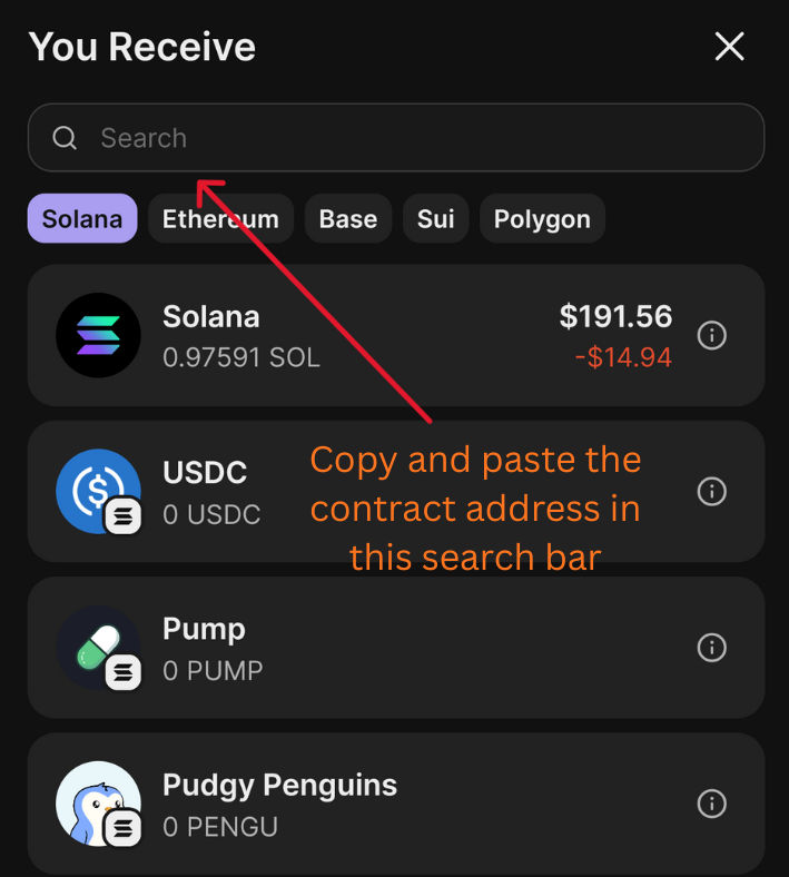 New Paste Conract Screen